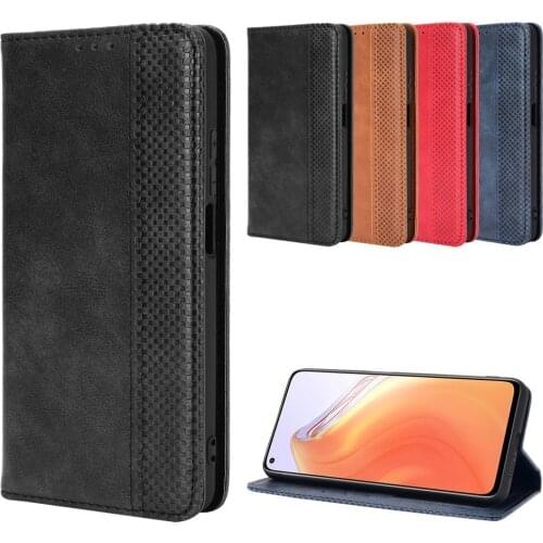 Luxury Retro Slim Leather Flip Cover For Xiaomi Redmi K30S Wallet Card Stand Magnetic Book Cover For Redmi K30s Ultra Case