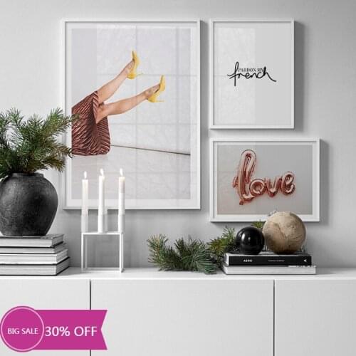 Christmas Decoration Canvas Painting Posters Flowers Blooming and Love Balloons Wall Art Picture Home Decor