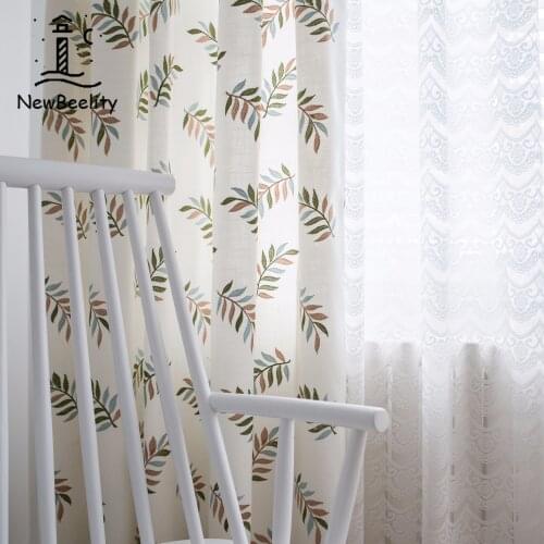 Modern Minimalist Curtain Tulle Curtains for Living Room Dining Room Bedroom Embroidered Window Curtain