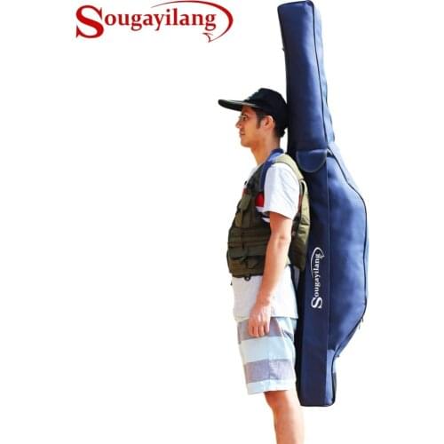 Sougayilang 1.7M 1.1Kg Large Capacity Multi-function Fishing Bag Fishing Tackle Bag For Rod Line Lure Reel