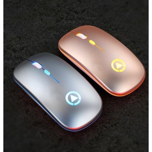 LED Backlit Rechargeable Wireless Mouse USB Receiver Ergonomic Optical Gaming Mouse Silent Desktop PC Laptop Mouse wirelesss