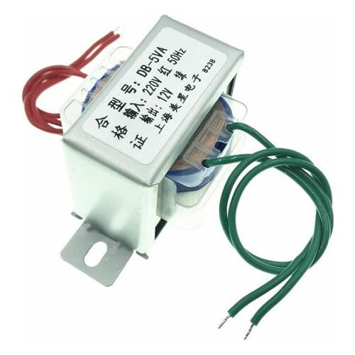 EI41 5W transformer 220V to 6V/9V/12V/15V/18V/24V AC AC foot power DB-5VA Double voltage output 3 line