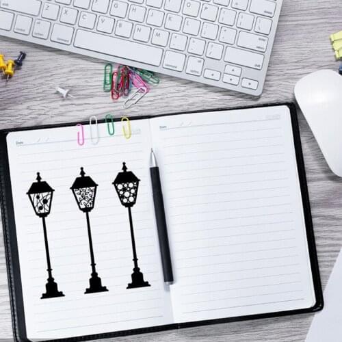 Street Lamp Metal Cutting Dies Stencil Scrapbooking DIY Album Stamp Paper Card Embossing Decoration Craft