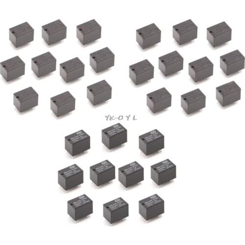 10pcs JRC-21F 4100 DC Mini Power Relay 6-pin PCB Mount Circuit Board Relays 3V 5V 12V
