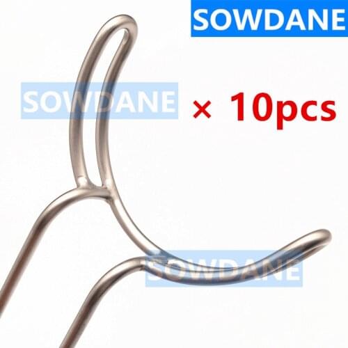 10 pieces Dental Surgical Large Mouth Gag Dental Opener Teeth Retractor Dentist Implant Instrument Tool Autoclavable 8cm Width