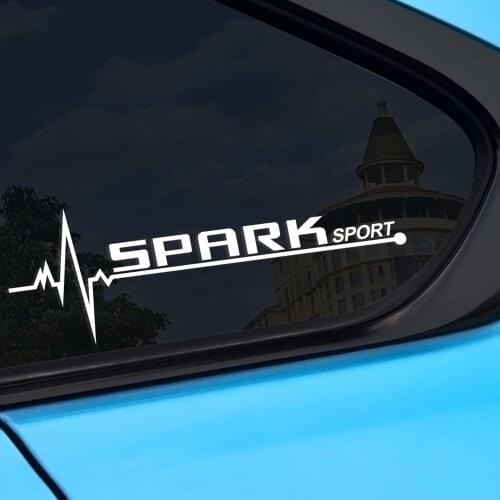 2PCS Car Side Window Reflective Vinyl Trim Stickers For Chevrolet Spark Auto Waterproof Window Decoration Decals Car Accessories