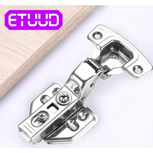 2PCS ETUUD Stainless Steel Cabinet Door Close Serie Damper Buffer Soft Cupboard Hydraulic Buffer Soft Hinge Furniture Hardware