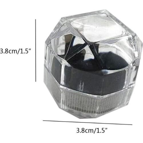 20Pcs Ring Earring Box Acrylic Transparent Wedding Jewelry Organizer Gift Box Stud Clear Travel Portable Jewelry Box