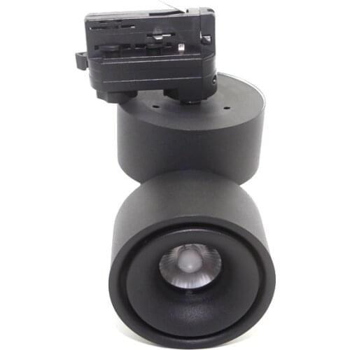 4 Wires 3 phase LED Track Lamps COB 15W 20W LED Rail Spot Light Dimmable for Cloth Shoes Shops Stores Track Light Free Shipping