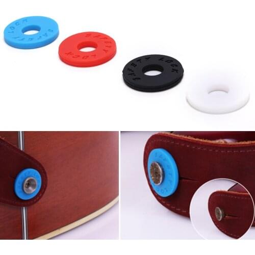 IRIN 4pcs Electric Bass Guitar Accessories Rubber Strap Lock Set Guitar Strap Blocks For Ukulele Musical Instruments Part