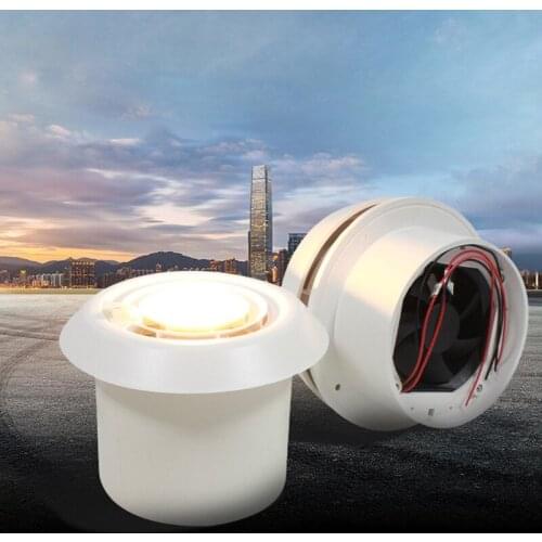 Caravan Accessories RV Fan Roof Air Vent Grille Whit Fan Travel Trailer Air Vent Camper Motor home