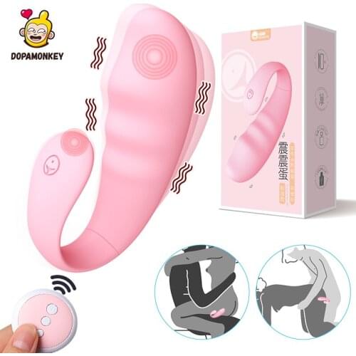Wireless Vibrator for Couples Clitoris Anal Massage Wearable Pantie Vibrators for Woman Remote Control G-Spot Stimulator Sex Toy
