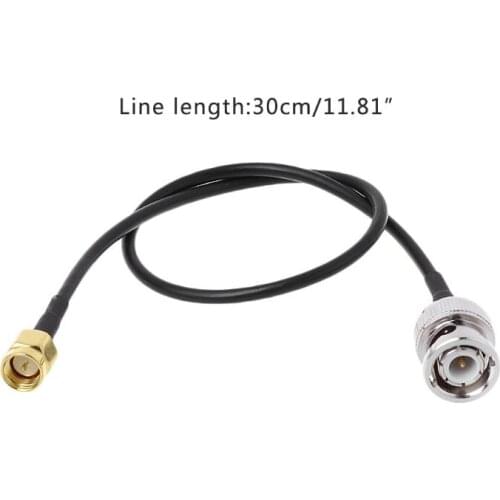 BNC Male To SMA Male Plug RG174 Connector Cable RF Coaxial Assembly Adapter