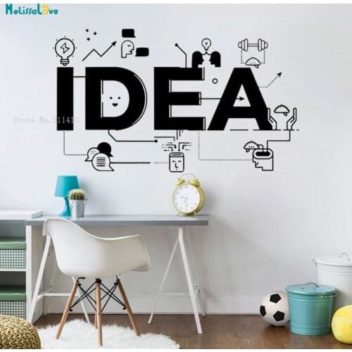 Large Size Creative Idea Wall Decals Vinyl Sticker Home Office Business Technology Art Décor Kids Room Classroom YT2878
