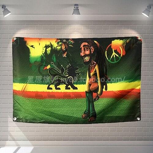 Large Size Rock Band Banners & Flags Tapestry Wall Art Metal Music Cloth Poster Bedroom Dormitory Decoration Hanging Painting A3