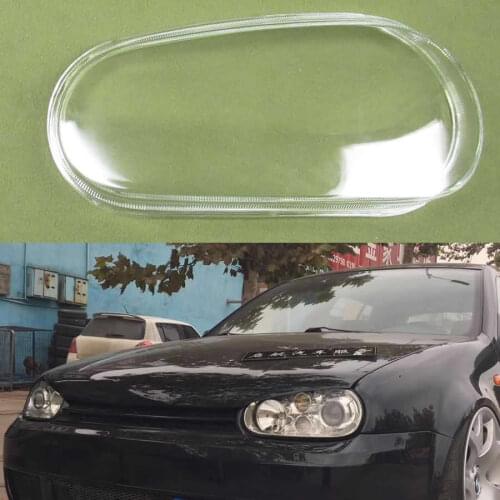 For Volkswagen Golf 4 2002 2003 2004 2005 2006 2007 Glass Lampshade Cover Lamps Shell Transparent Cover Headlight Cover Lens