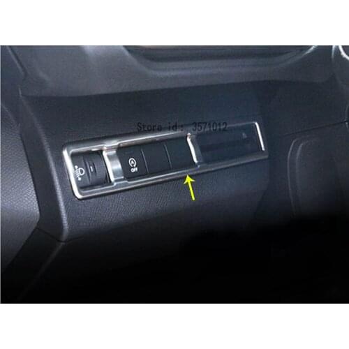 For Peugeot 3008 GT 3008GT 2016 2017 2018 2019 2020 Car Stick Cover Front Head Fog Intelligent Light Switch Trim Frame Lamp 1pcs