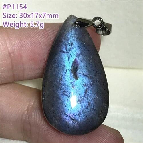 Top Natural Yellow Blue Light Labradorite Beads Pendant Jewelry For Woman Man 43x27x9mm Beads Beauty Stone Crystal Silver AAAAA