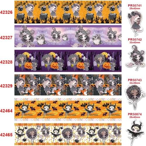 Sunflower printed grosgrain ribbon 42326