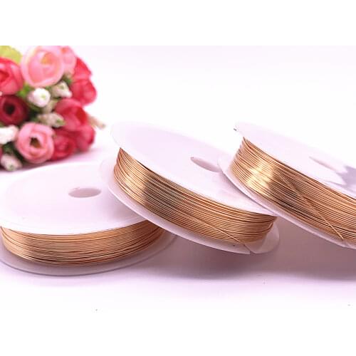 Wholesale Color Protection Copper Wire 0.3/0.4/0.5/0.6/0.8/1.0mm Copper Color for Jewelry Metal Wire Coil Handiwork
