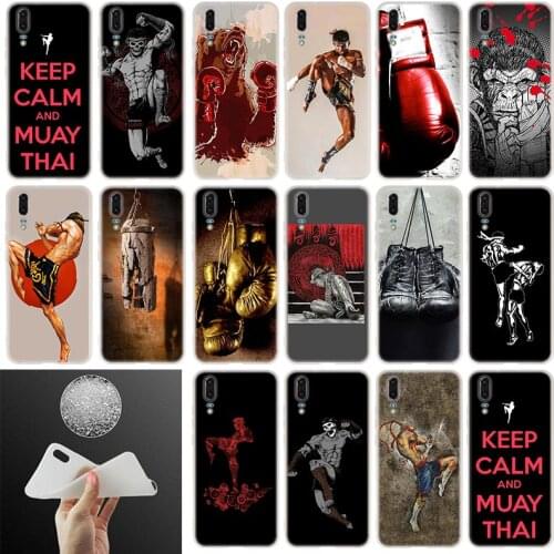 Soft Silicone Case grant Muay Thai Fight Boxing For Huawei P40 P30 P20 Pro P10 Plus Lite P Samrt Z 2019 E 2020
