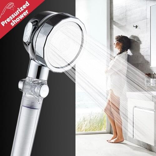 Zhangji 3 Modes Massage Skin Clean Shower Head with Stop Button High Pressure Purifier Water Saving Shower Filter Spray Nozzle