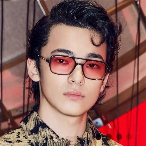 2021 new sunglasses pilot double beam Sunglasses personality Retro Sunglasses mens travel metal frame womens outdoor UV400