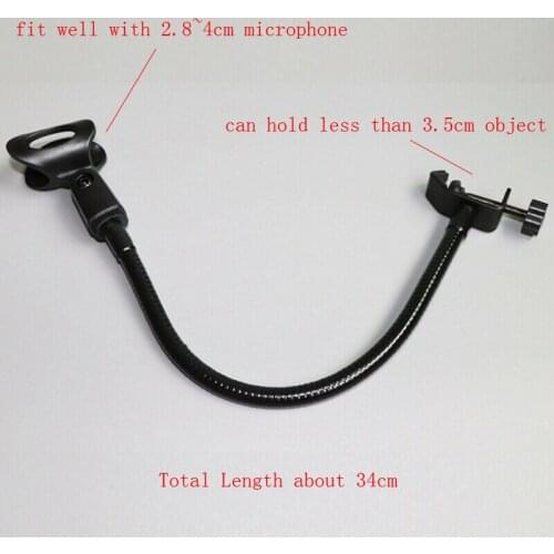 New design Flexible Gooseneck Microphone Stand with Desk Clamp for Radio Broadcasting