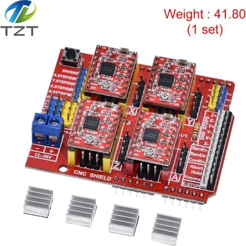 New cnc shield v3 engraving machine / 3D Printer / + 4pcs A4988 driver expansion board