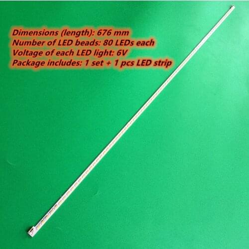 New Kangjia LED55X5000D light strip LJ64-03515A STS550A 66-80LED-REV0.1 Aluminum