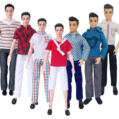 Barbies Clothes Daily Casual Wear For 11 Inch 26-28 Cm Barbies Ken Doll Fashion Suit Male Doll Clothes,For Kids Toy,free shiping