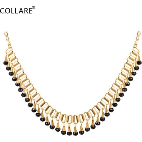 Collare Choker Necklace Gold/Rose Gold/Silver Color Statement Necklace Women Austrian Fancy Stone Vintage Men Jewelry N044