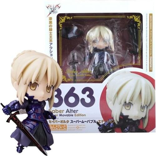 #363 Fate/Stay Night Saber Lily Darkness Female knight PVC Action Figure Figurines T30