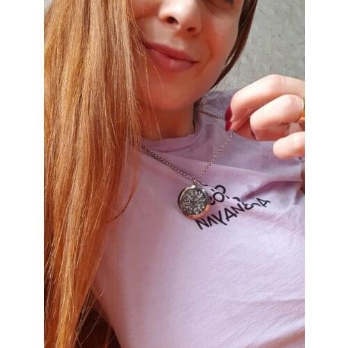 Diffuser Locket 30mm magnetic Stainless Steel pendant Essential Oil Perfume Locket 10 pads fit necklace chain Clover tree Bling