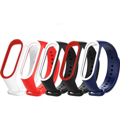10 Colors Smart Band Strap for Xiaomi Mi band 4 3 Strap Silicone Replacement Wrist Strap For Miband 4 3 Bracelet Watch Strap