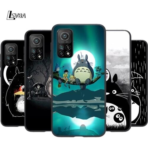 Studio Ghibli Totoro Silicone Cover For Xiaomi Mi Note 11 10T 10 9 9T SE 8 Lite Pro Ultra 5G Phone Case Shell