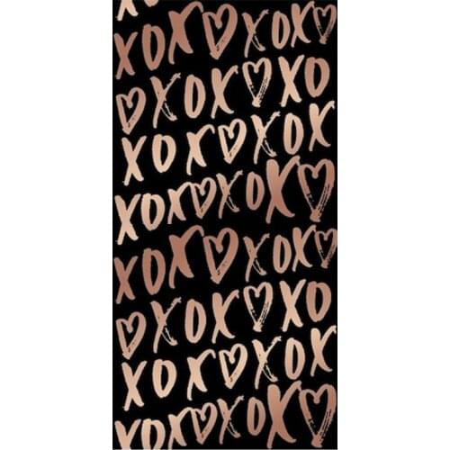 Black Rose Gold Wedding Gift Elegant hugs and kisses Towels for couple Women Beach Swimming Yoga Spa towel Shower sauna