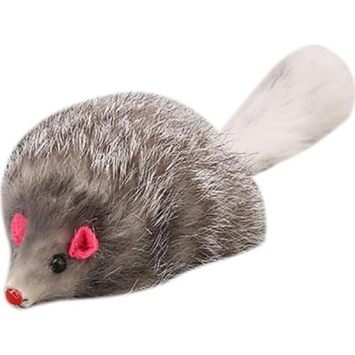 1pc Mouse Shape Cat Toy Interactive Lifelike Kitten Rat Toy Cat Play Mouse Pet Chew Mouse Pet Supplies Cat Favors