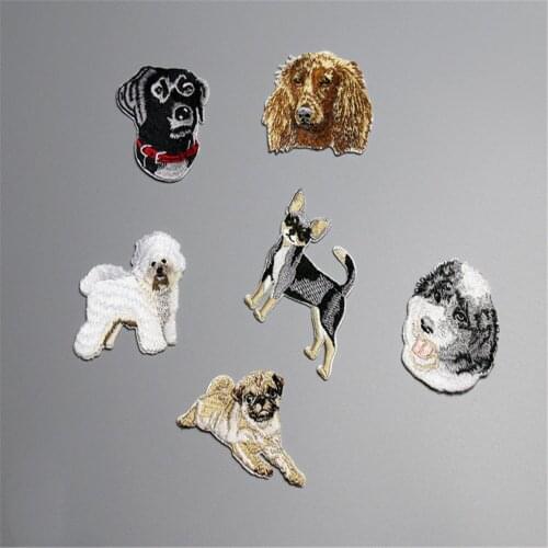 Ursmart 1 PCS High Quality Cute Puppy Chihuahua iron on Patch small dogs Jeans patches for Clothes Dress T-shirt DIY accessories