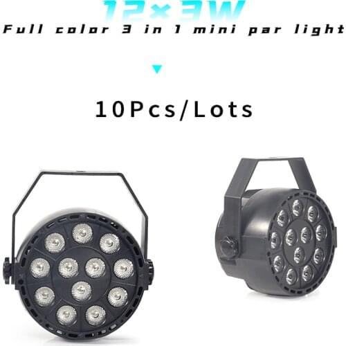 4pcs/lots Mini Par Light 12x3W RGBW LED Stage Light 12*3W Led Par Disco DJ Wall Washer Party Wedding Stage Lighting