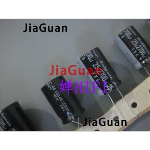 20PCS RUBYCON yxg 2700uf 25v 16x25MM electrolytic capacitor YXG 25V2700UF high frequency low resistance long life 2700uF/25V