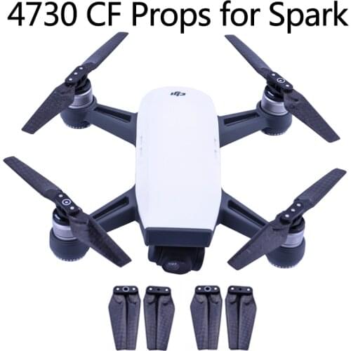 4pcs 4730 Carbon Fiber Propeller for DJI Spark Quick-release Folding Props for SPARK Drone Spare Parts CCW CW Blades Wing Fans