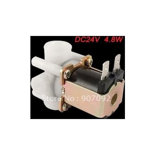 Free Shipping 10PCS 2 Pin Plug 1/4'' Female Thread Water Flush Solenoid Valve for Water Dispenser DC24V 4.8w 300CC Wastewater