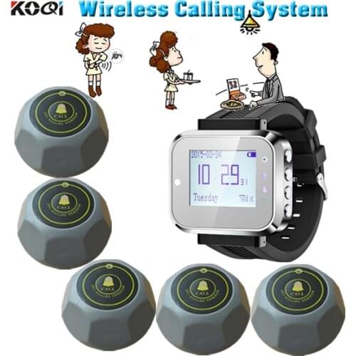 Wireless customer calling system waiter call to the hospital restaurant wireless wristwatches call service call customer
