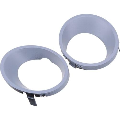 Black Auto Front Bumper Driving Fog Lights Cover Lamp Frame Trim For BMW X5 E53 2000-2003