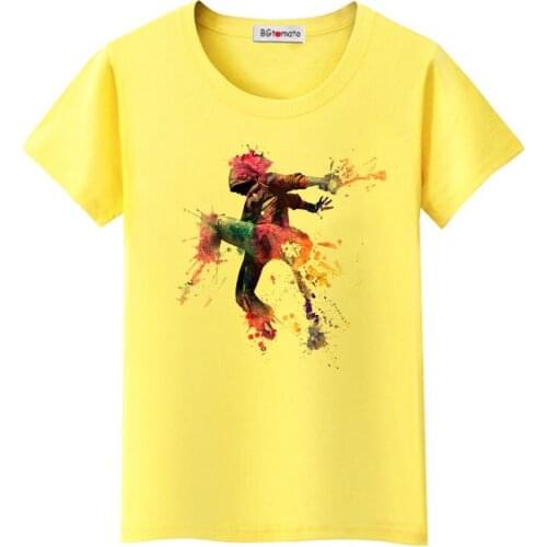 BGtomato art printing Dancer tshirt super cool fashion streetshirt new style creative t-shirt for women fashion dancer shirts