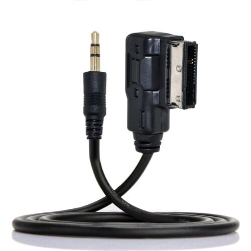 CY Media In AMI MDI to Stereo 3.5mm Audio Aux Adapter Cable for Car Mercedes Benz & Cell Phone