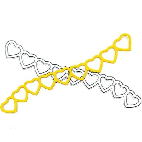 Julyarts Hearts Lace Dies Scrapbooking Dies Metal Tools For DIY Scrapbooking Photo Album Decorative Embossing DIY Paper Cards