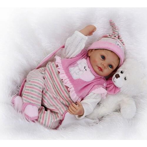 Newborn Baby Doll Lifelike Silicone Reborn Dolls for Kids Birthday Xmas Gift