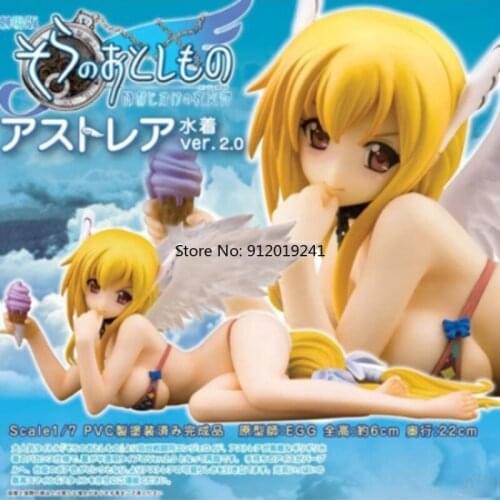 Sora No Otoshimono Forte Astraea Swimsuit Transparent wings Japanese Anime PVC Action Figure Collection Model Adult Doll Gifts